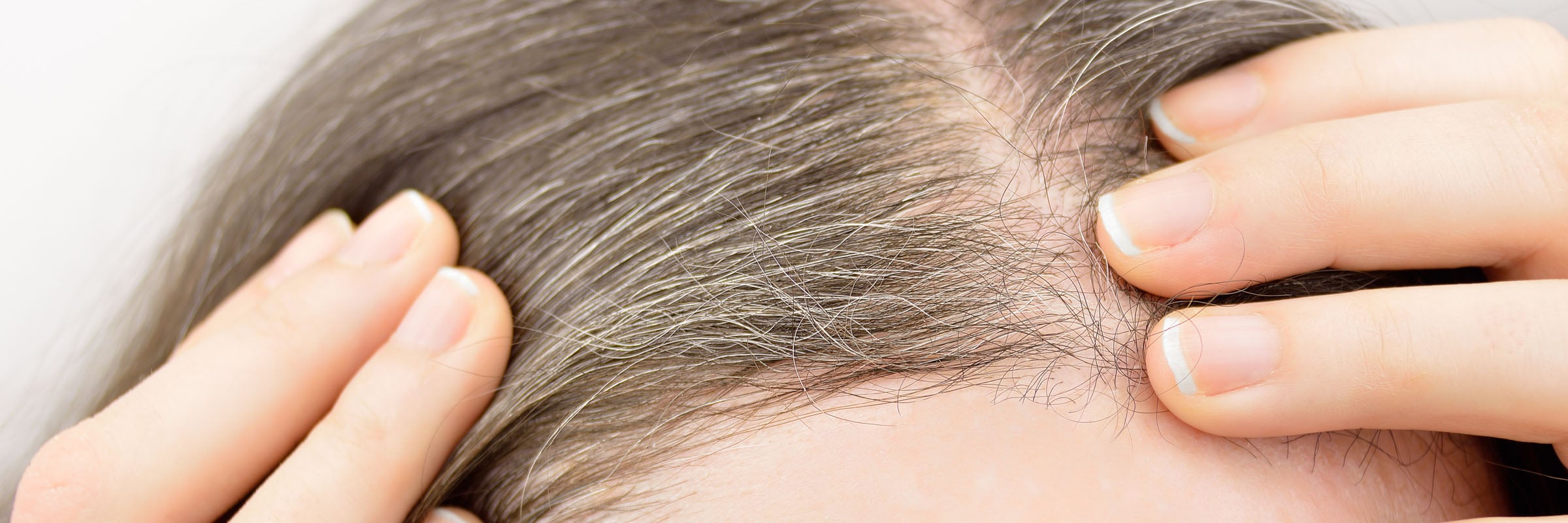 Demi permanent hair colour for covering grey